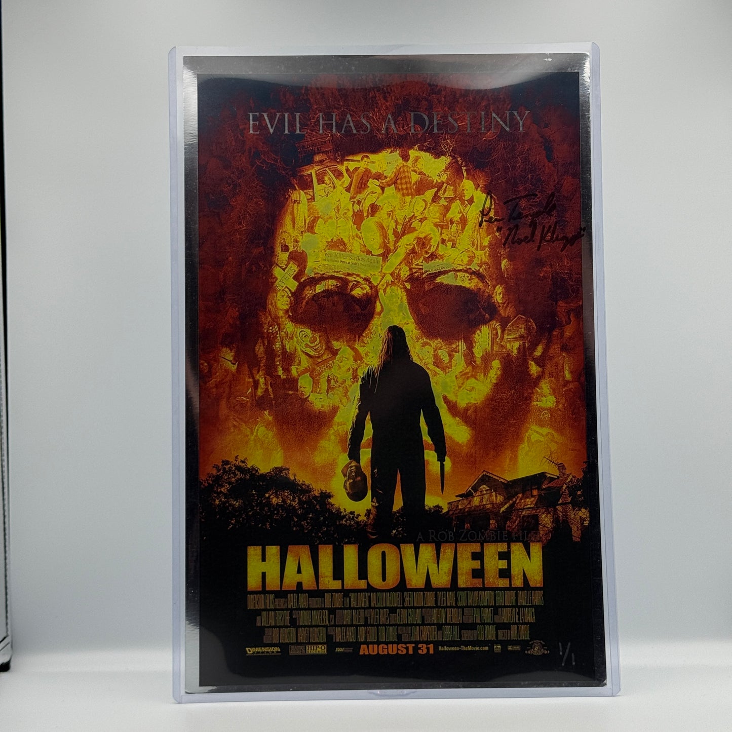 Rob Zombie's Halloween Lew Temple Signed 11x17 Poster