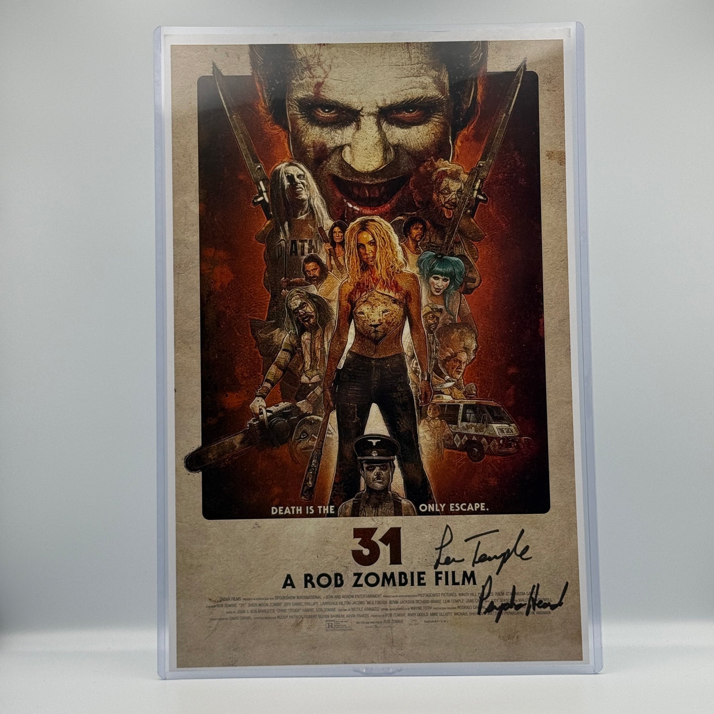 Rob Zombie's 31 Lew Temple Signed 11x17 Poster