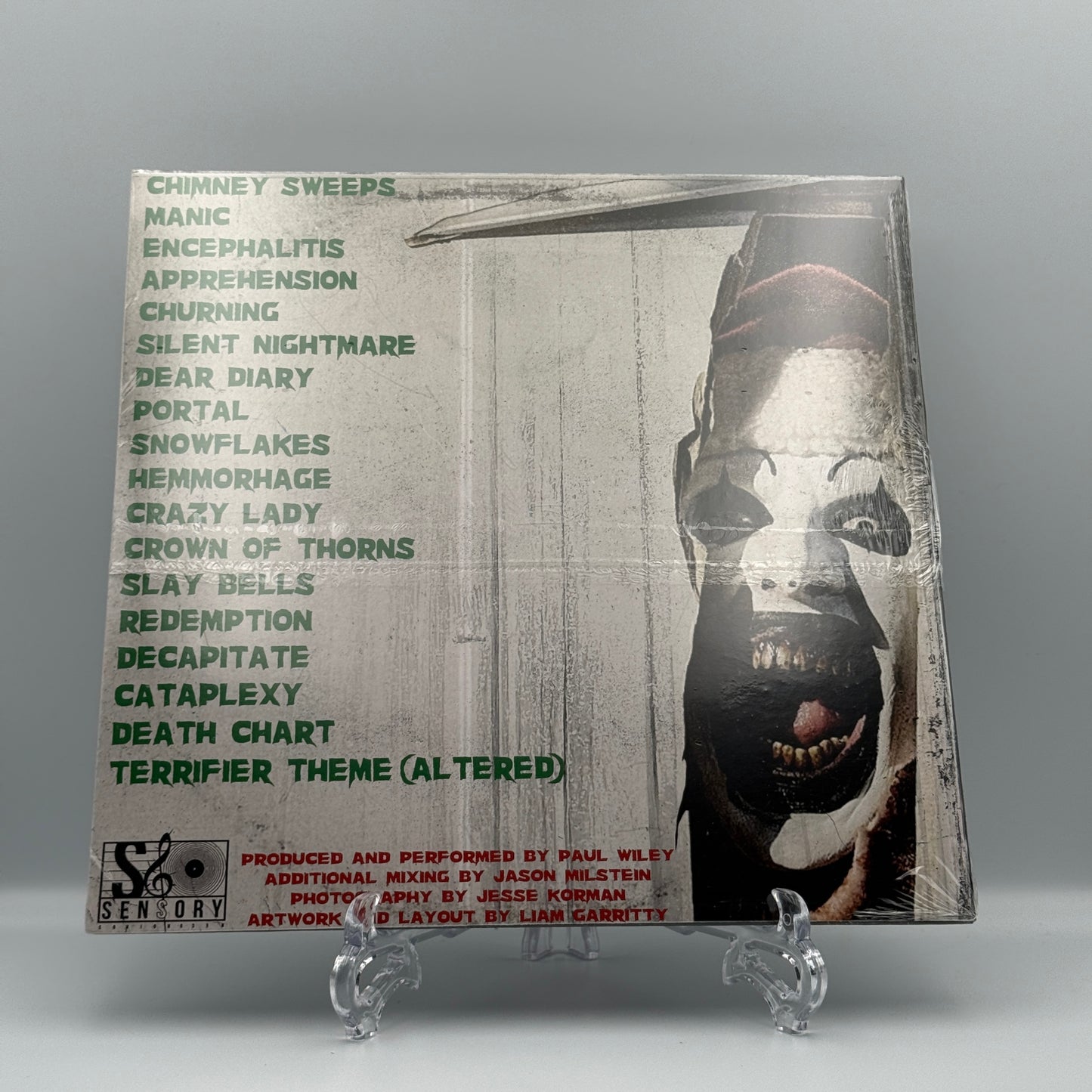 Terrifier 3 Vinyl Original Score by Paul Wiley - David Howard Thornton Art The Clown