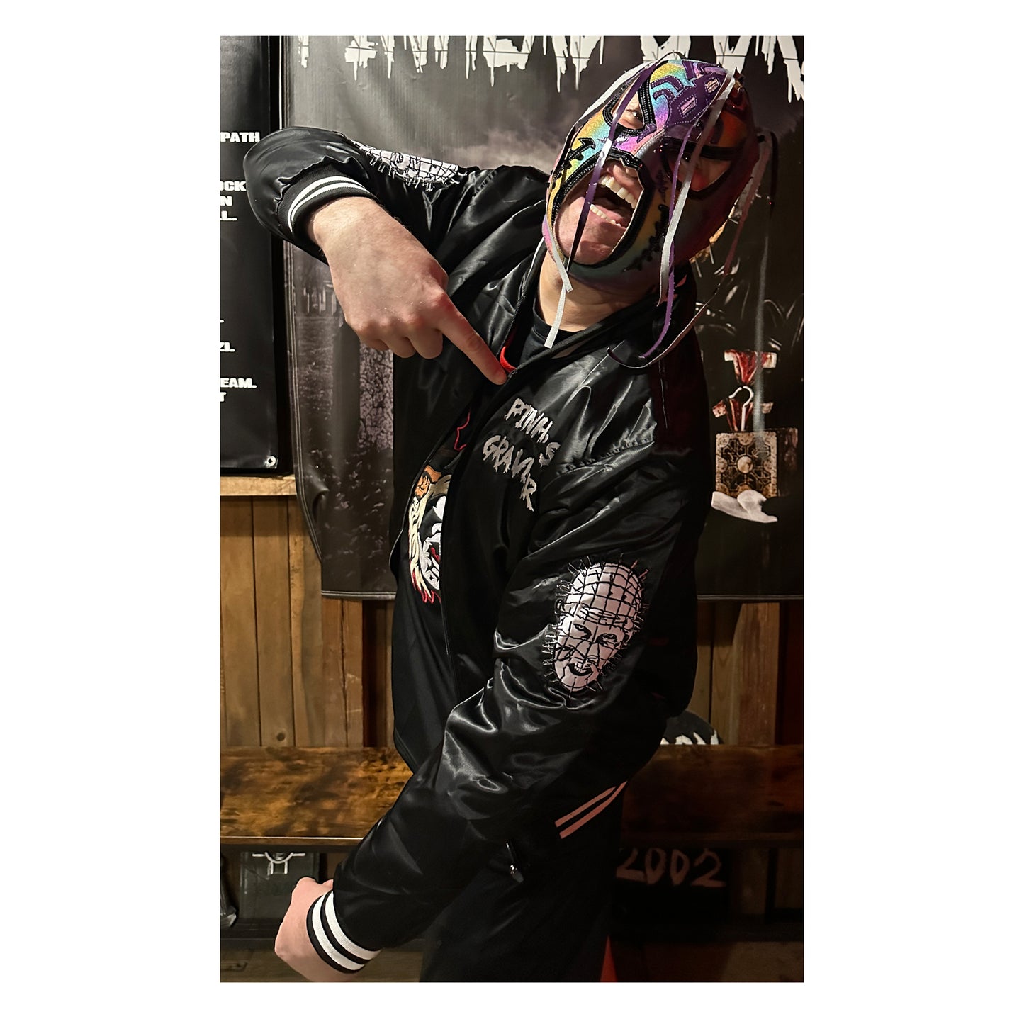 Jacket - Varsity Embroidered Satin Style