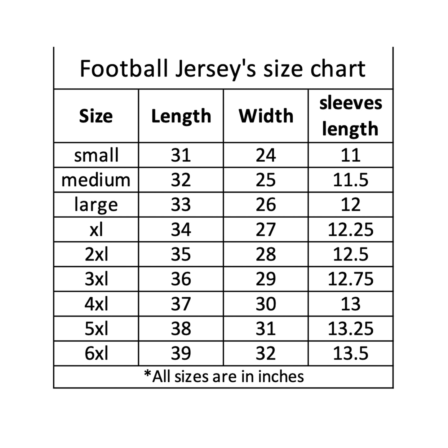 Jersey - Football - Black & White