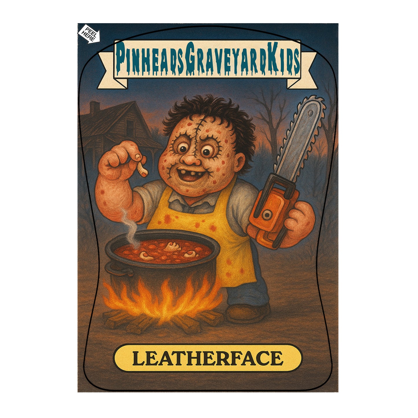 COMING SOON! PGK Collectible Sticker Card - Leatherface