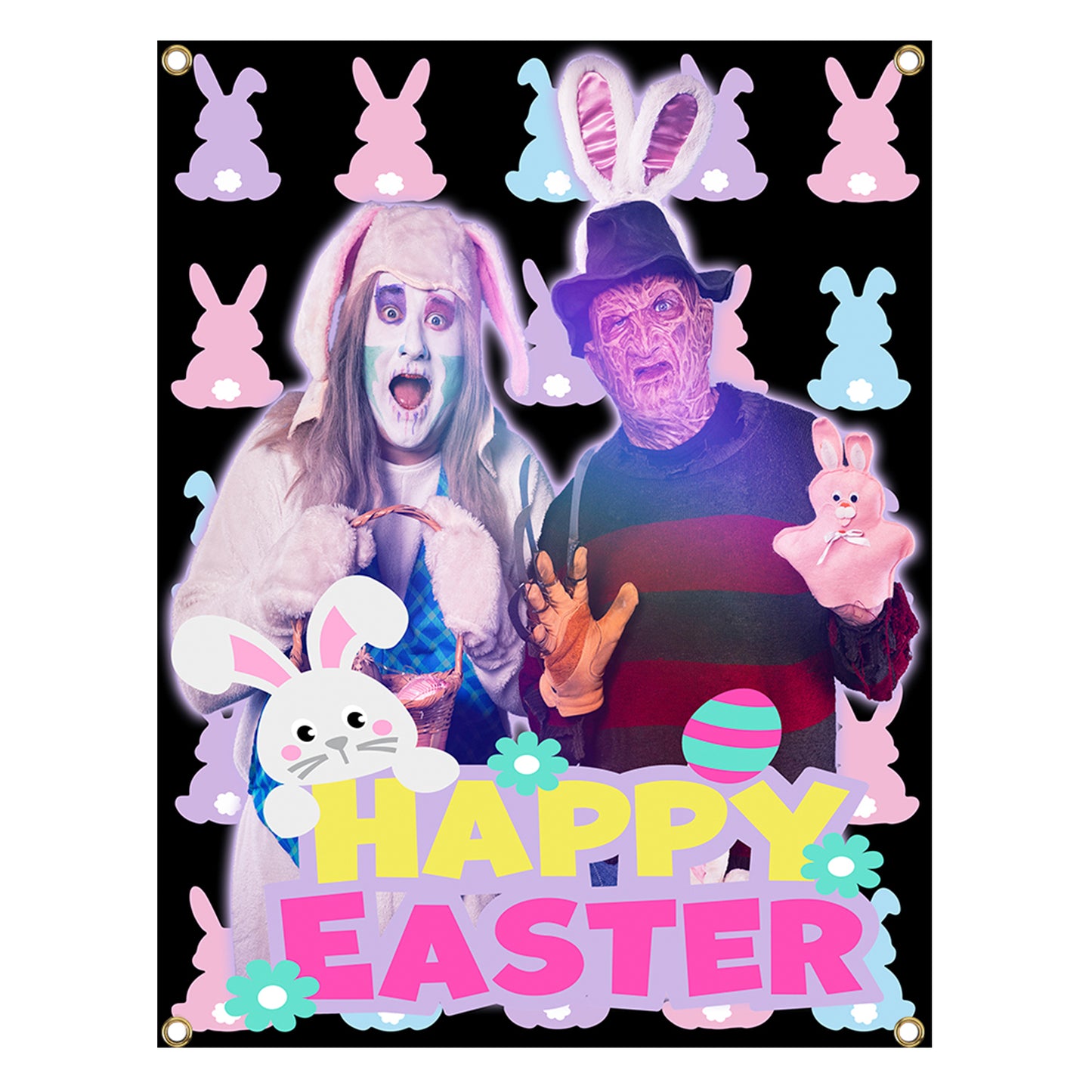 Fabric Flag - Happy Easter