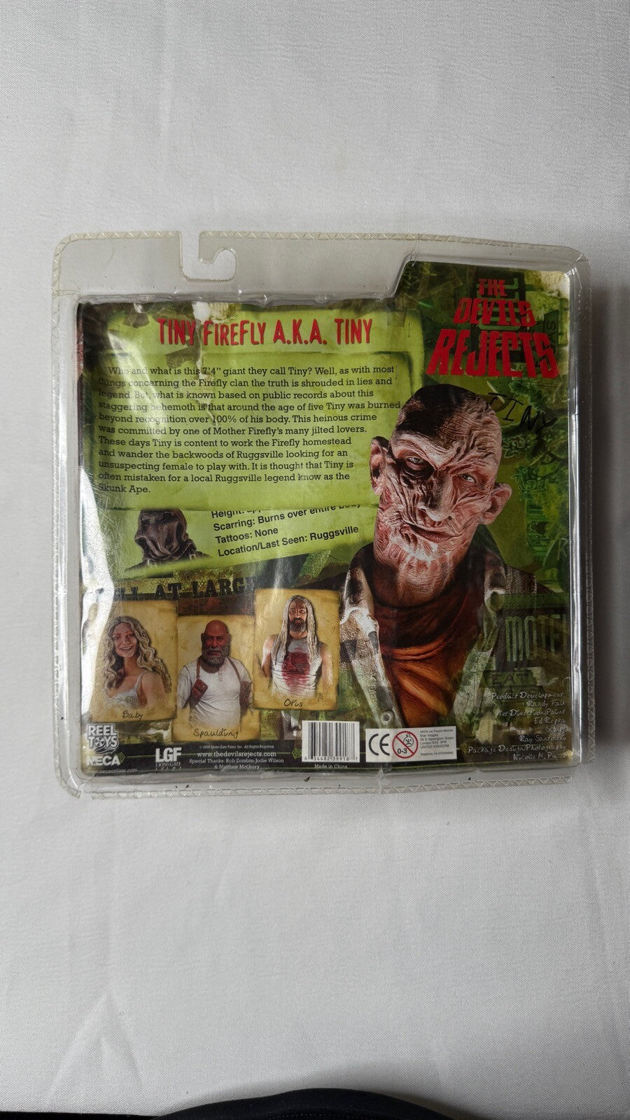 NECA 2005 The Devil's Rejects Tiny Firefly MISPRINT Figure Rare Rob Zombie