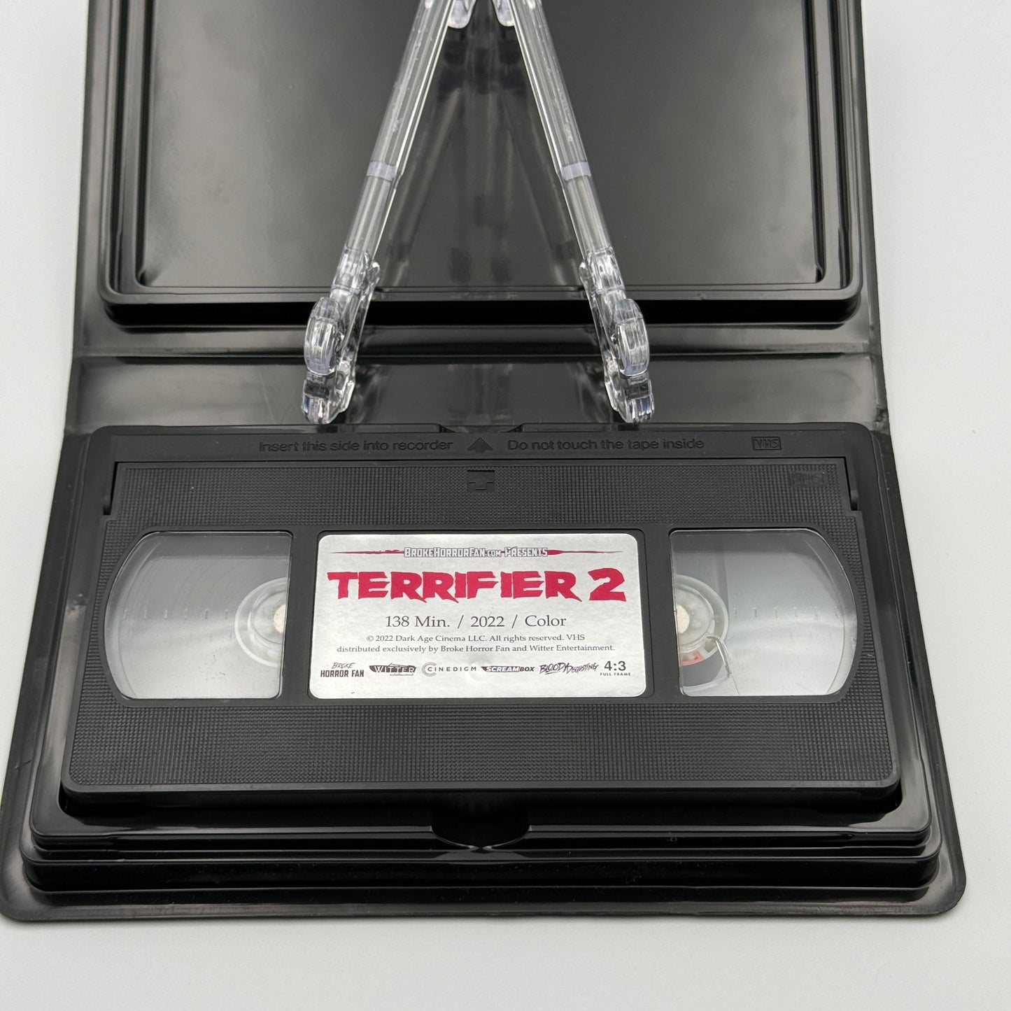 Terrifier 2 Witter VHS Clamshell Edition Art The Clown David Howard Thornton