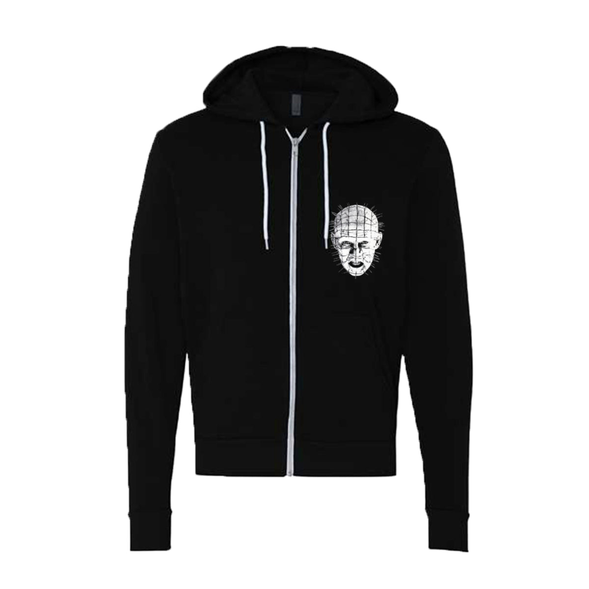 Hoodie - Zip Up with White Logo