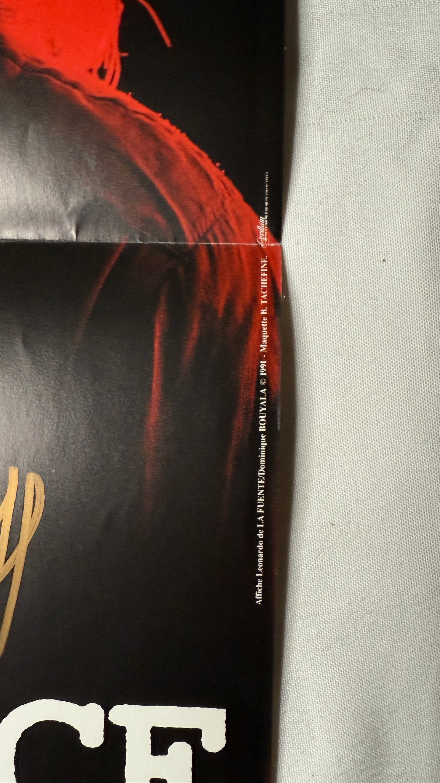 Texas Chainsaw Massacre 3 R.A. Mihailoff Signed Leatherface Foreign Poster