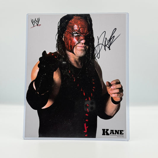 Kane Signed 8x10 Photo - WWF WWE Wrestling