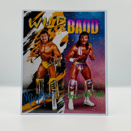 Marc Mero / Johnny B Badd Dual Signed 8x10 Photo - WCW Wrestling