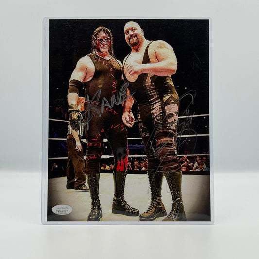 Kane & Big Show Dual Signed 8x10 JSA Photo - WWF WWE Wrestling