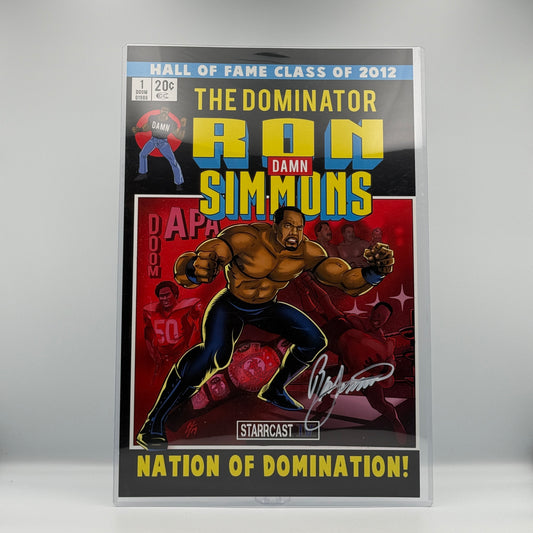 Ron Simmons Signed 11x17 Poster - WWF WWE Wrestling