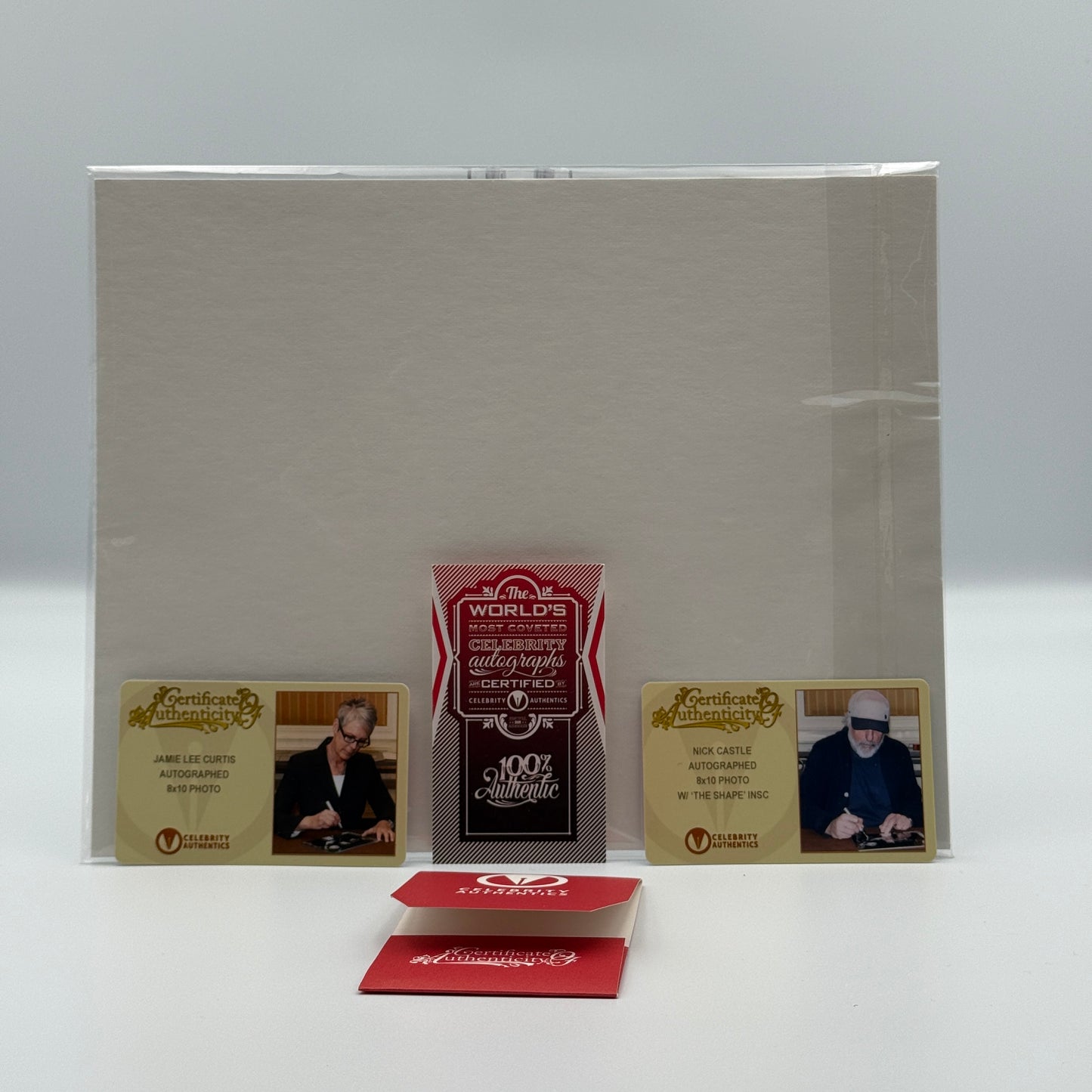 Halloween Jamie Lee Curtis & Nick Castle Signed 8x10 Picture - Celebrity Authentics COA