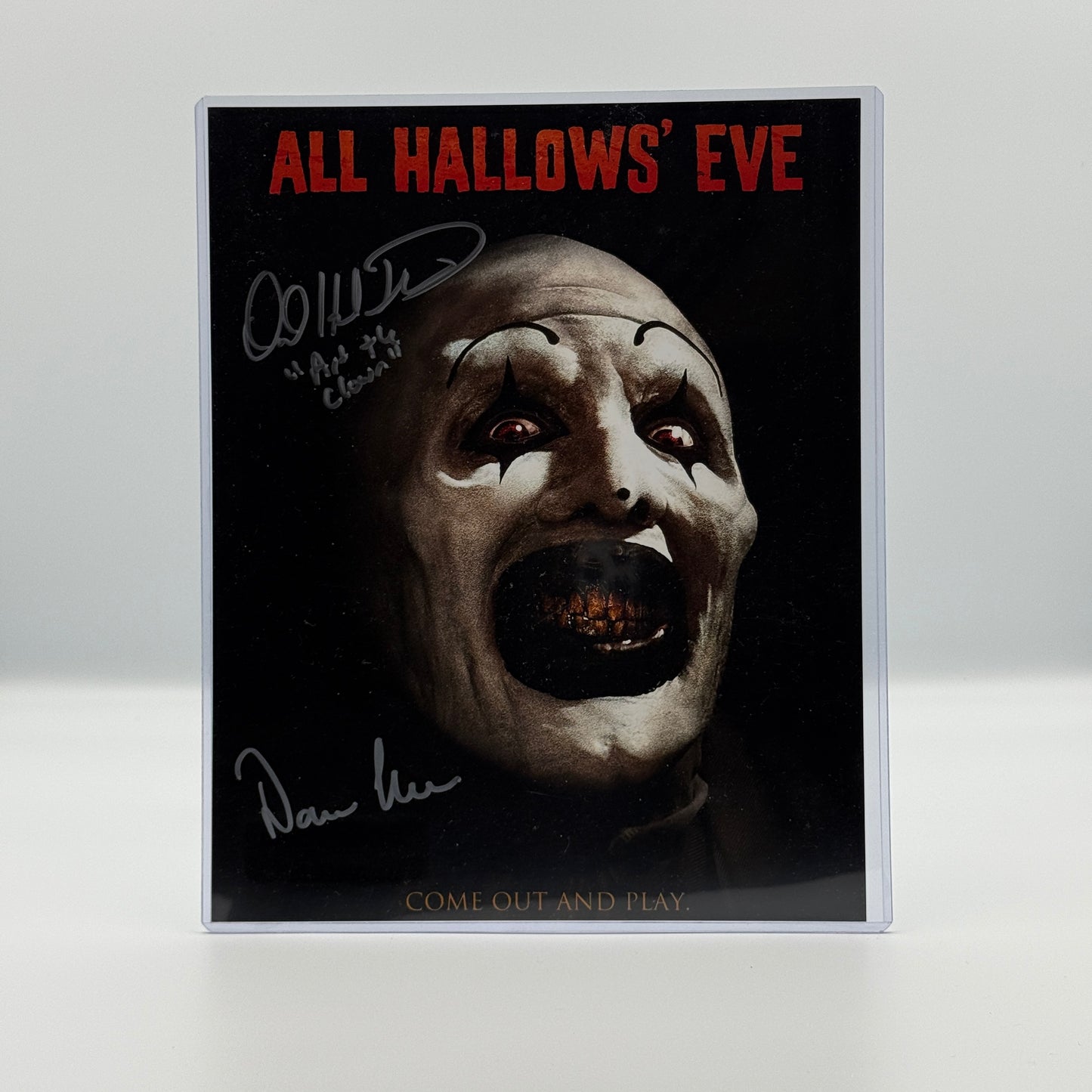 Terrifier All Hallow's Eve 8x10 Photo Signed by David Thornton & Damien Leone