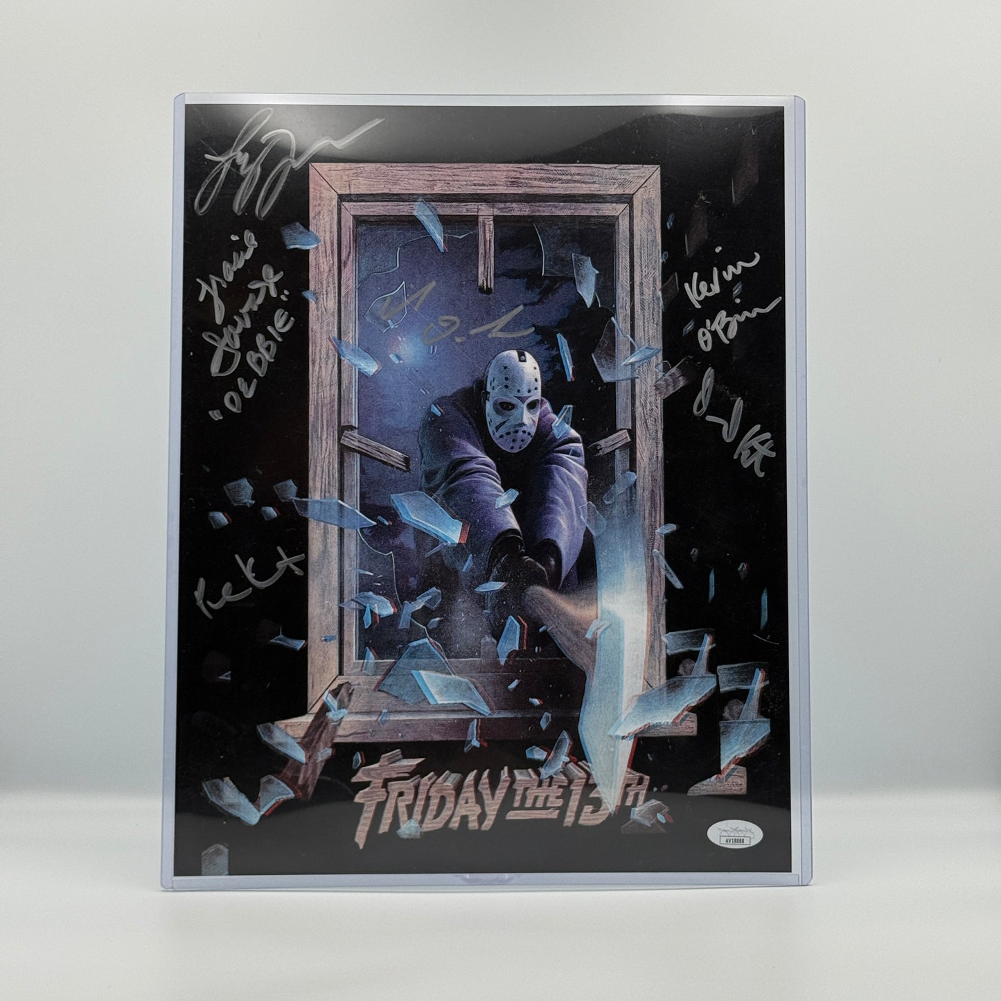 Friday The 13th Part 3 3D Cast Signed Picture 11x14" Jason Voorhees JSA