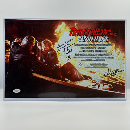 Friday The 13th Part 6 VI Signed 11x17 Photo CJ Graham Thom Matthews JSA