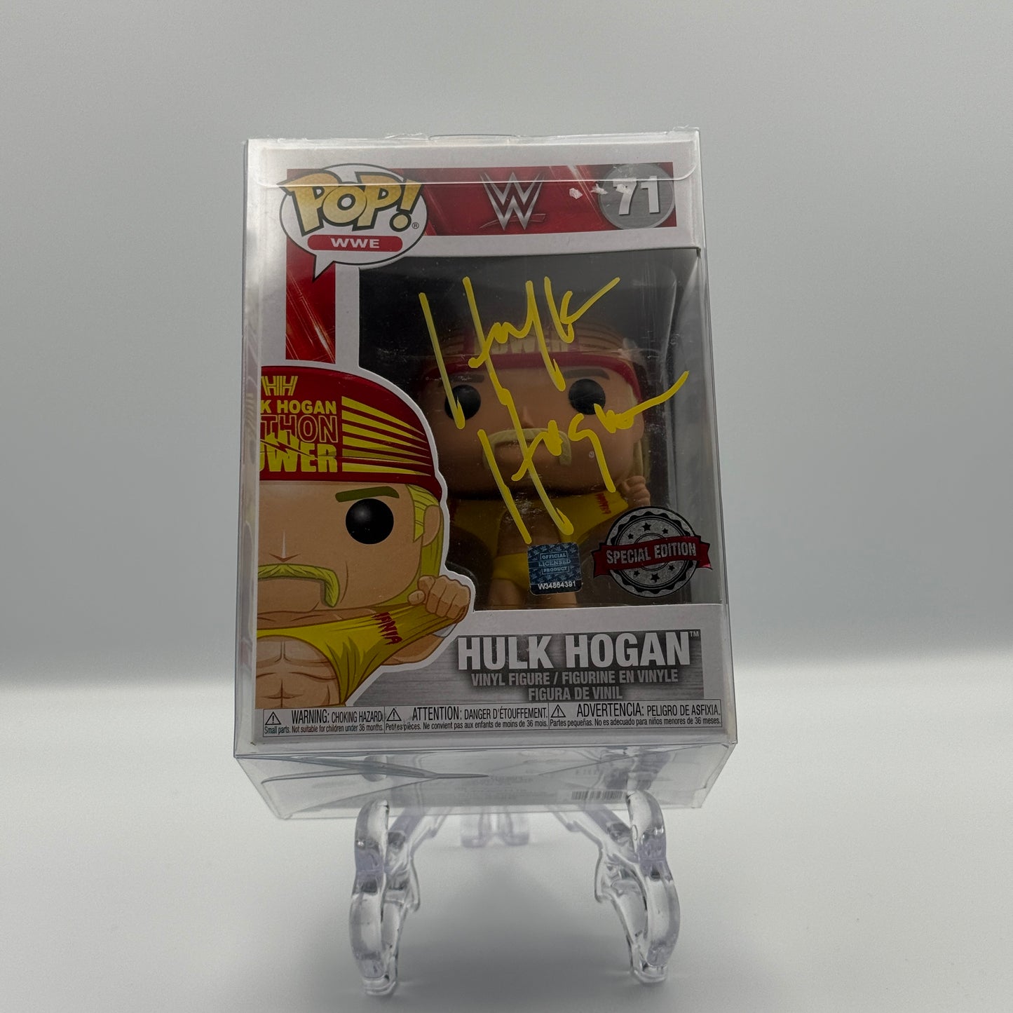 Hulk Hogan Signed Funko Pop #71 - WWF WCW Wrestling