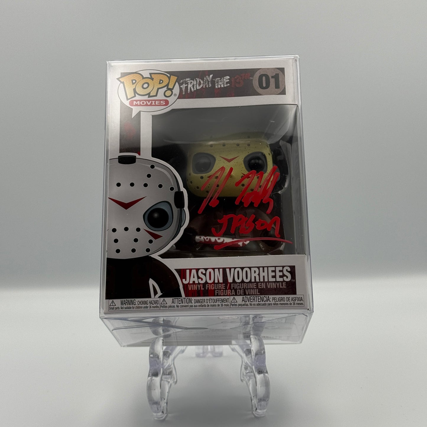 Friday The 13th Kane Hodder Jason Voorhees Signed Funko Pop #01 JSA