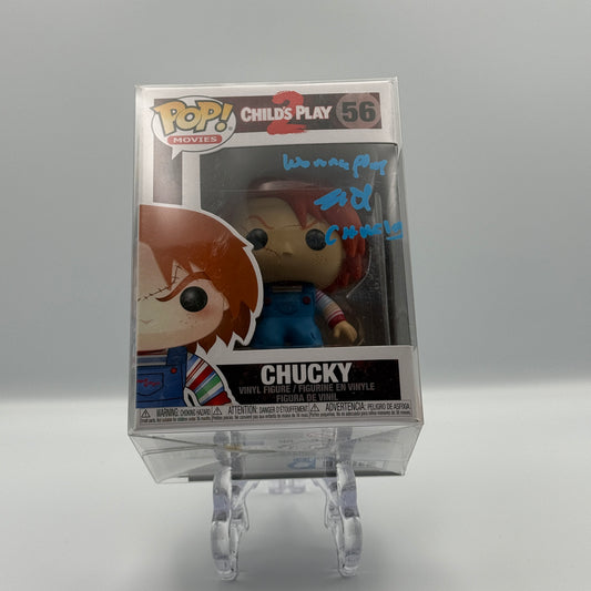 Child's Play Brad Dourif Signed Chucky Funko Pop #56