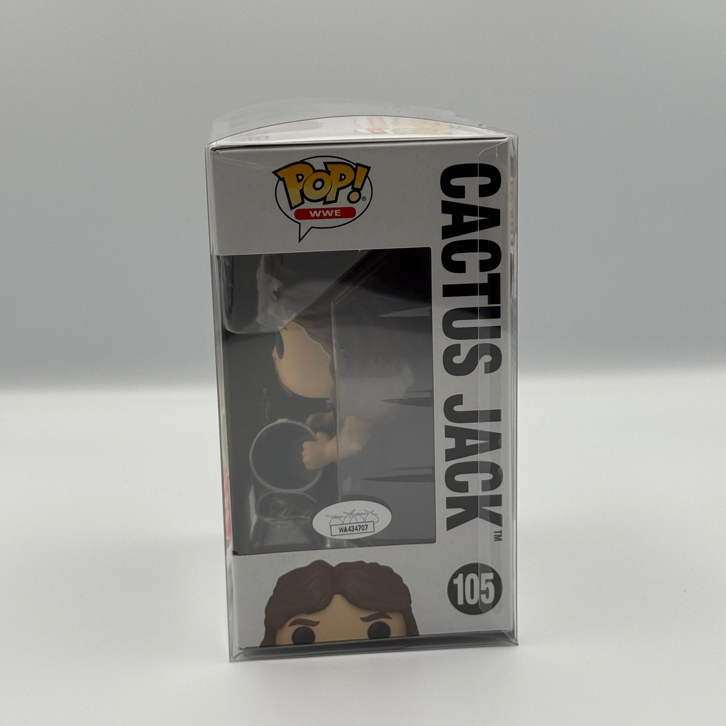 Cactus Jack Mick Foley Signed Gamestop Exclusive Funko Pop #105 - WWF WCW Wrestling