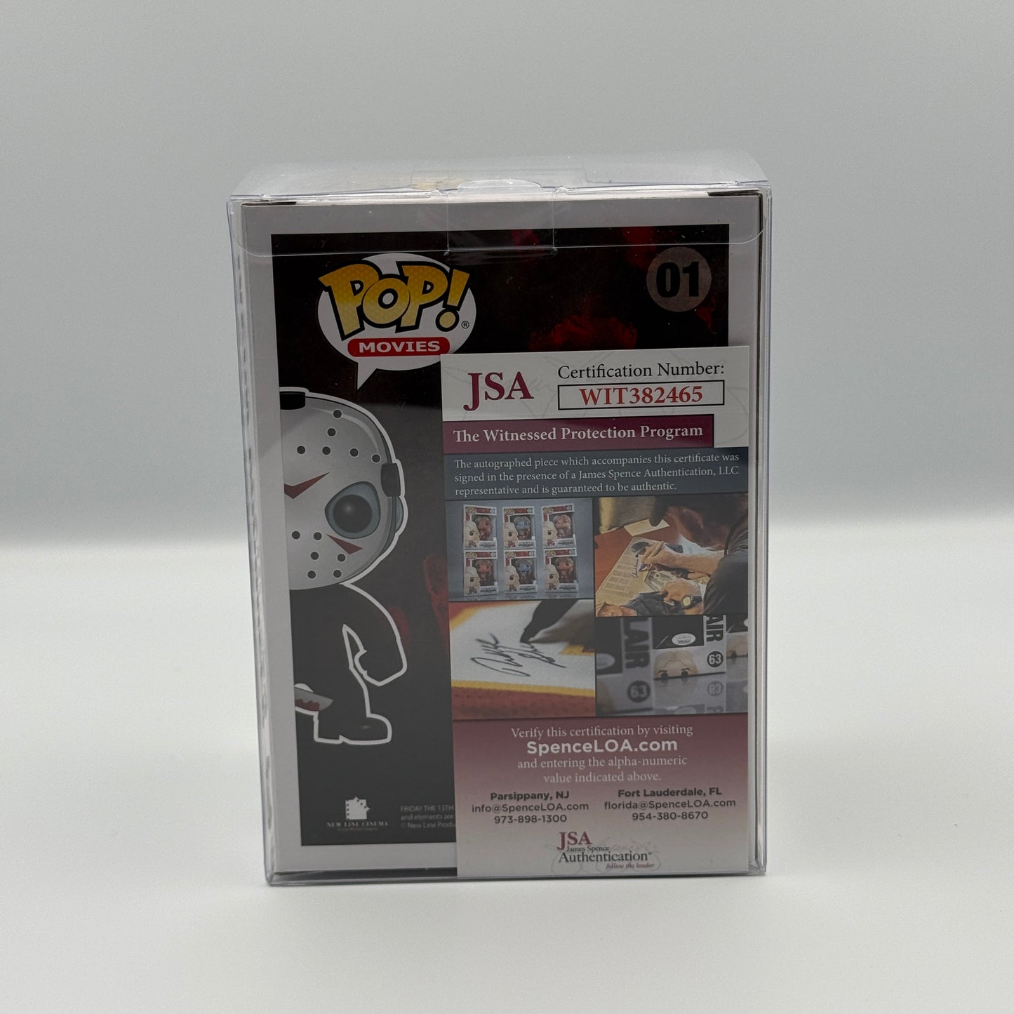 Friday The 13th Kane Hodder Jason Voorhees Signed Funko Pop #01 JSA