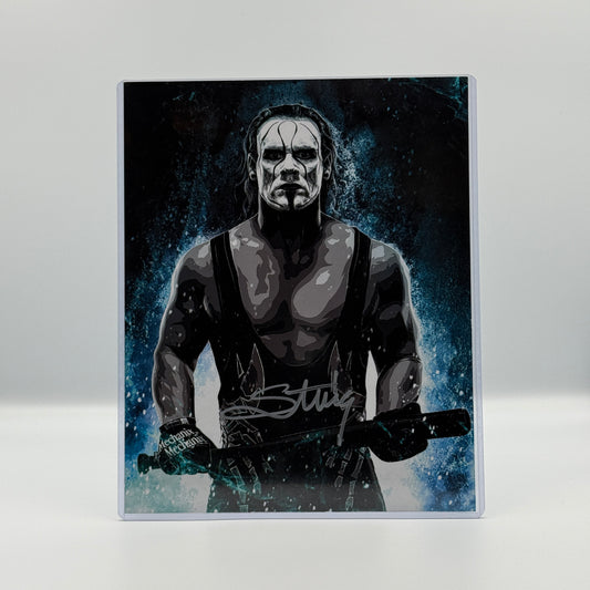 Sting Signed 8x10 Crow NWO Photo - WCW Wrestling