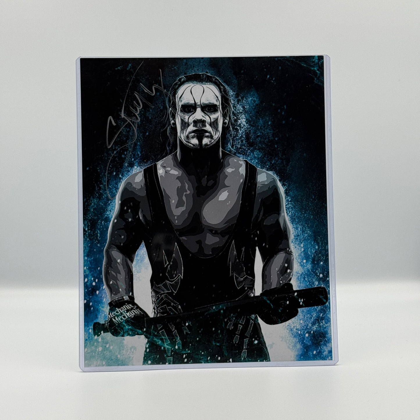 Sting Signed 8x10 Crow NWO Photo - WCW Wrestling