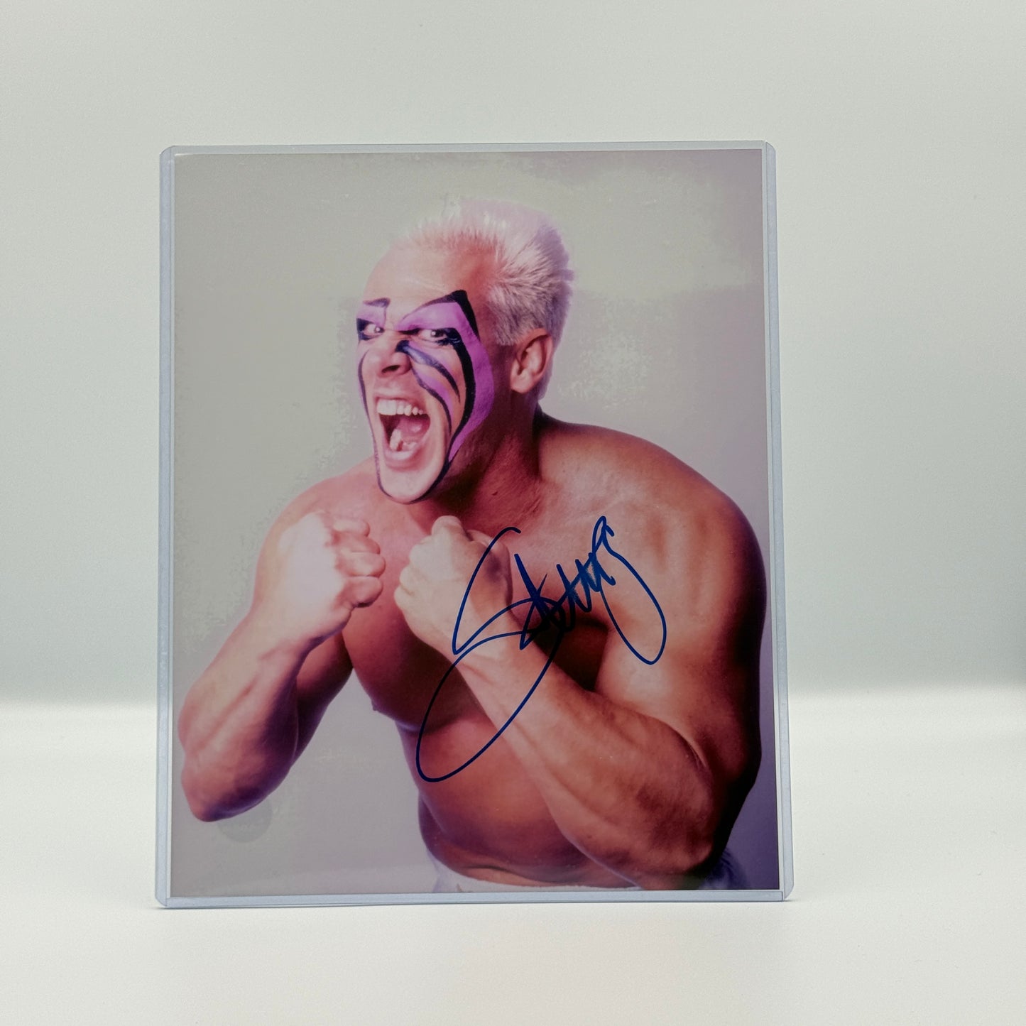 Sting Signed 8x10 Stinger Photo - WCW Wrestling