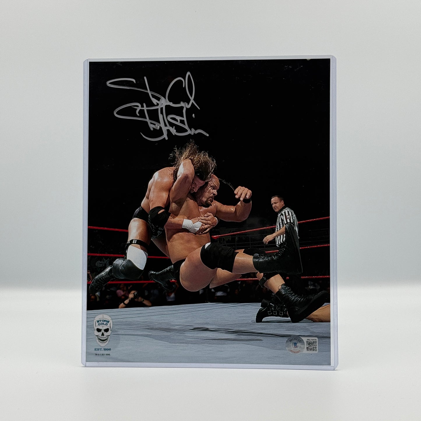 Stone Cold Steve Austin Signed 8x10 Photo Beckett - WWF WWE Wrestling