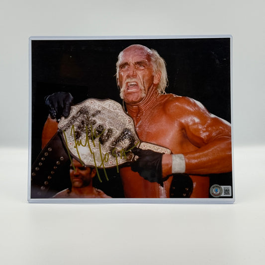 Hulk Hogan Signed 8x10 Hollywood Photo Beckett - WWF WCW Wrestling