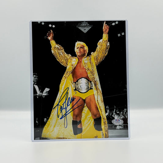 Ric Flair Signed 8x10 Robe Photo PSA - WCW Wrestling