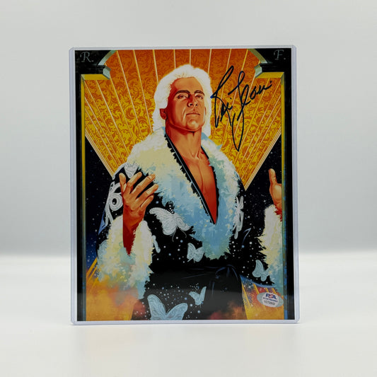 Ric Flair Signed 8x10 Photo PSA - WCW Wrestling
