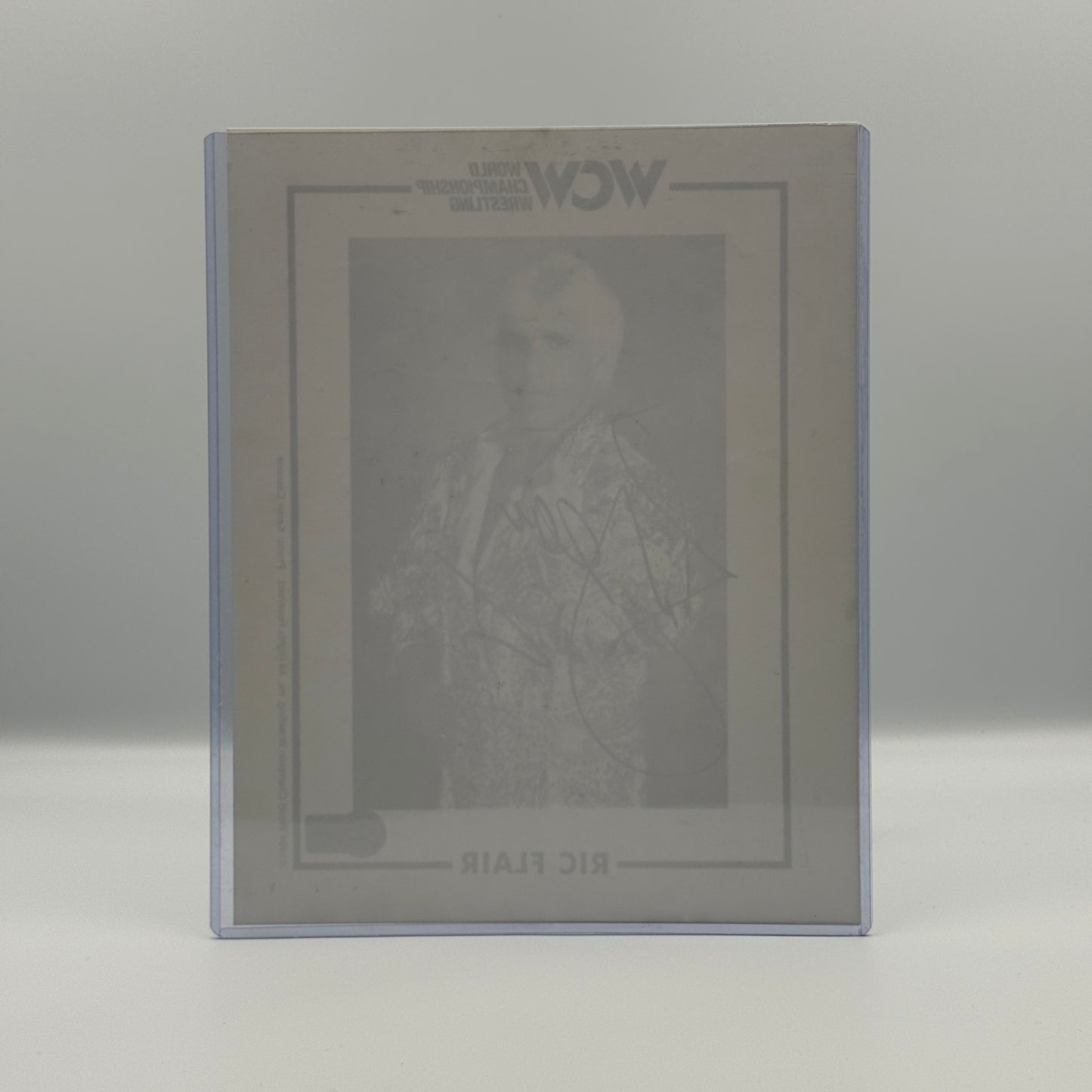 Ric Flair Signed 8x10 B&W Photo Beckett - WCW Wrestling