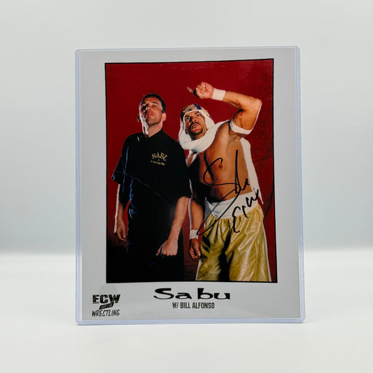 Sabu Signed 8x10 Photo - ECW WWF Wrestling