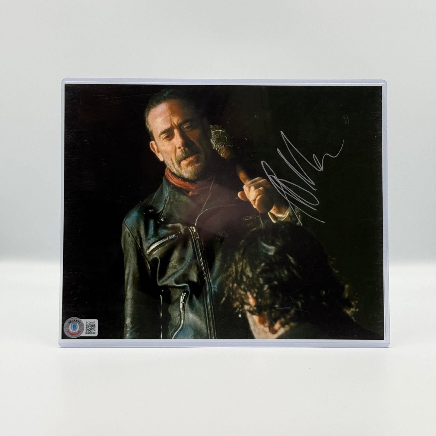 The Walking Dead Jeffrey Dean Morgan Negan Signed 8x10 Photo Beckett