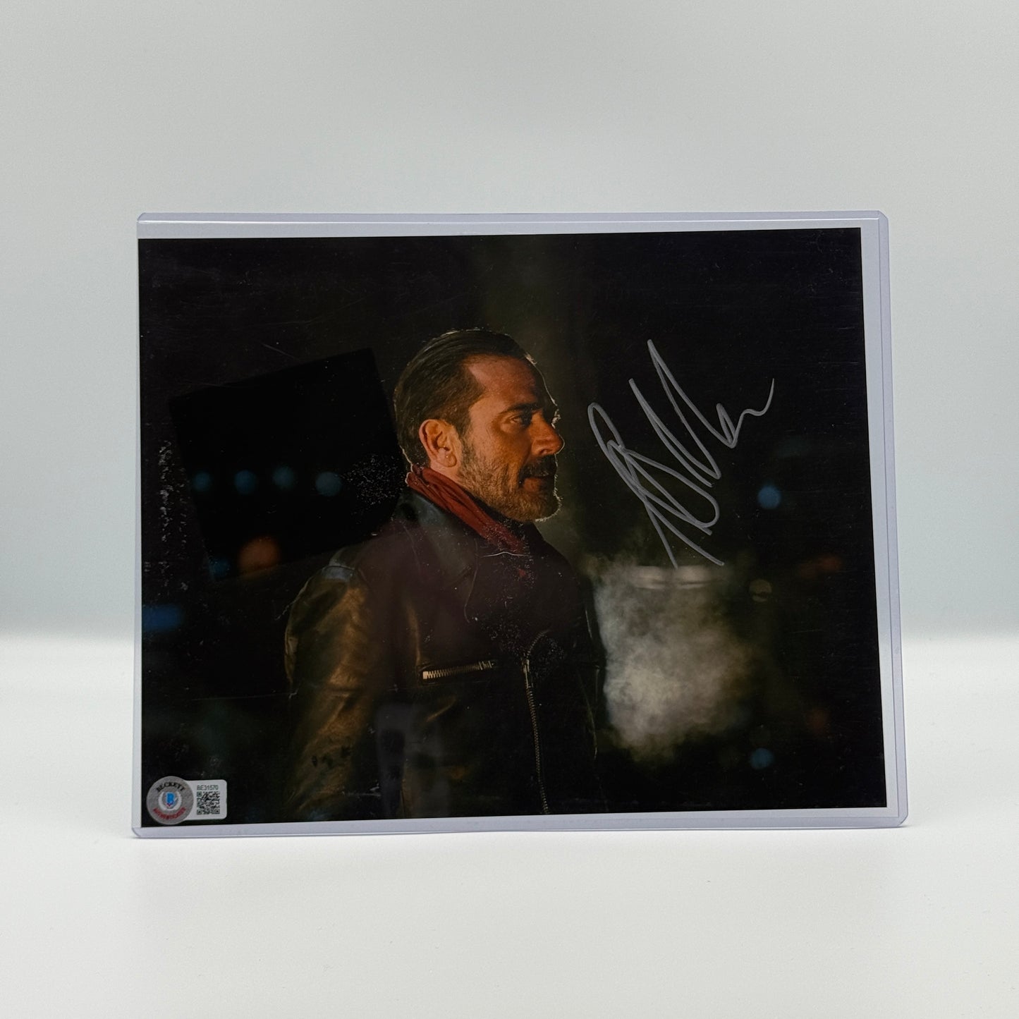 The Walking Dead Jeffrey Dean Morgan Negan Signed 8x10 Photo Beckett