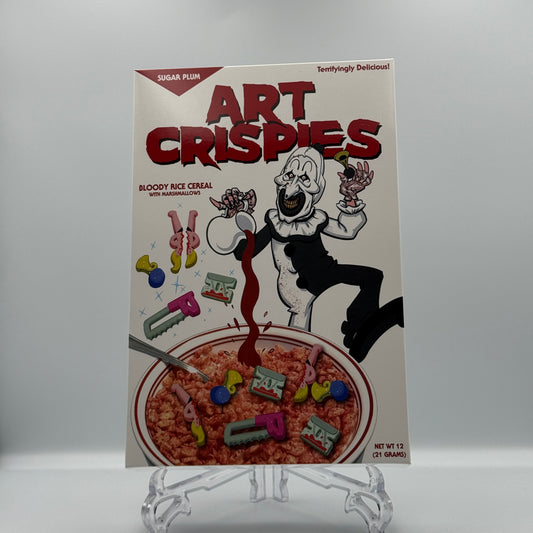 Terrifier 2 Art Crispies Promo Box made by Damien Leone