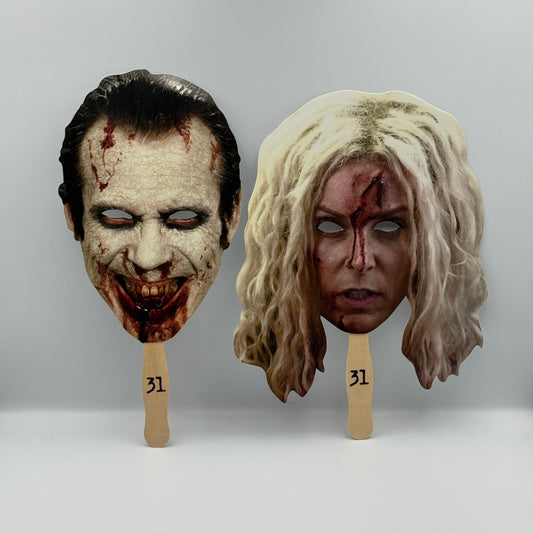 Rob Zombie's 31 Theatrical Movie Promo Masks - Richard Brake & Sheri Moon Zombie