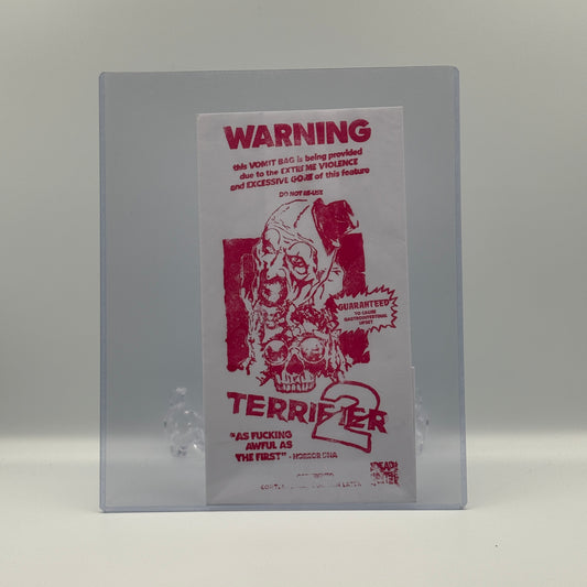 Terrifier 2 Original Vomit Bag from Premiere - Art The Clown David Howard Thornton