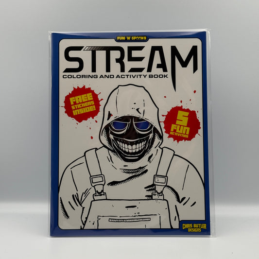 Stream 2024 Horror Movie Coloring Book Signed by New Player 3 Terrifier