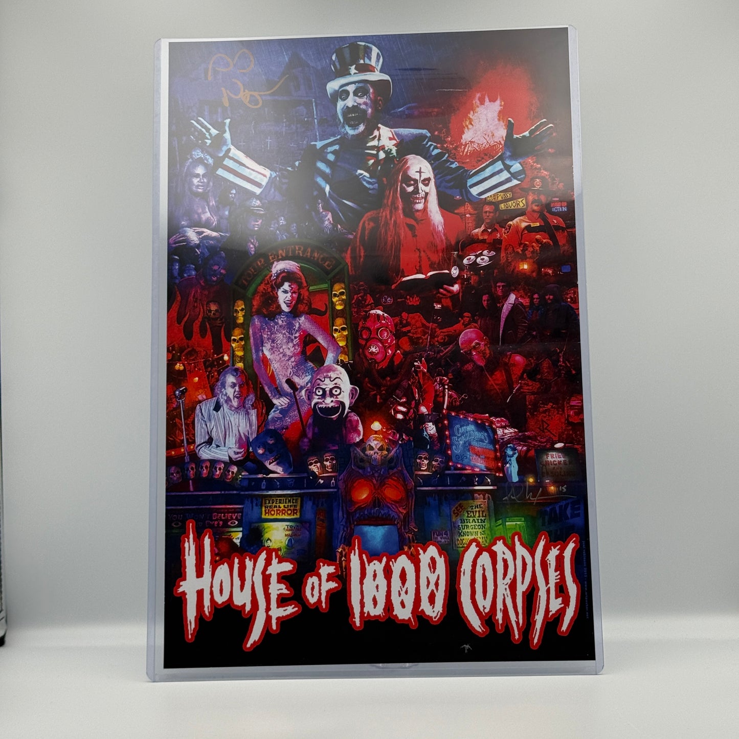 Rob Zombie's House Of 1000 Corpses Sid Haig Signed 11x17 Poster