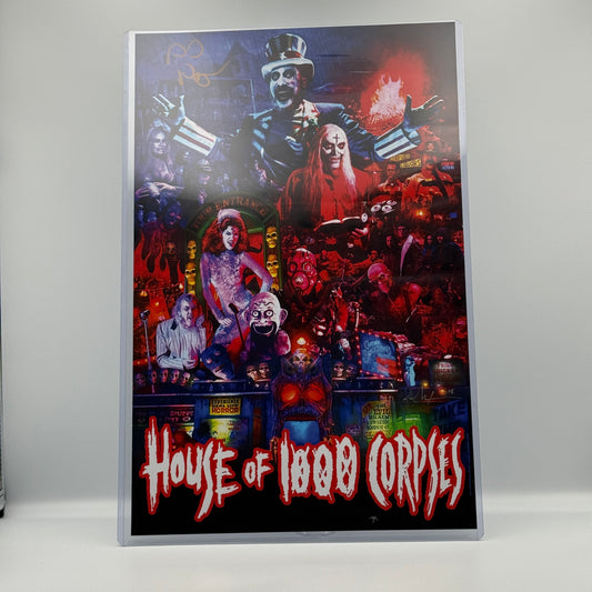Rob Zombie's House Of 1000 Corpses Sid Haig Signed 11x17 Poster