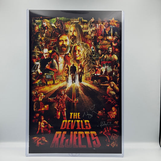 Rob Zombie's The Devil's Rejects Sid Haig Signed 11x17 Poster