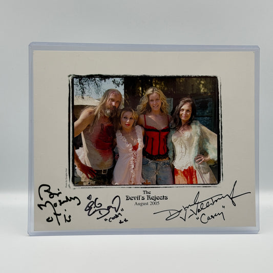 Rob Zombie's The Devil's Rejects Triple Signed 8x10 Photo Bill Moseley EG Daily Deborah Van Valkenburgh