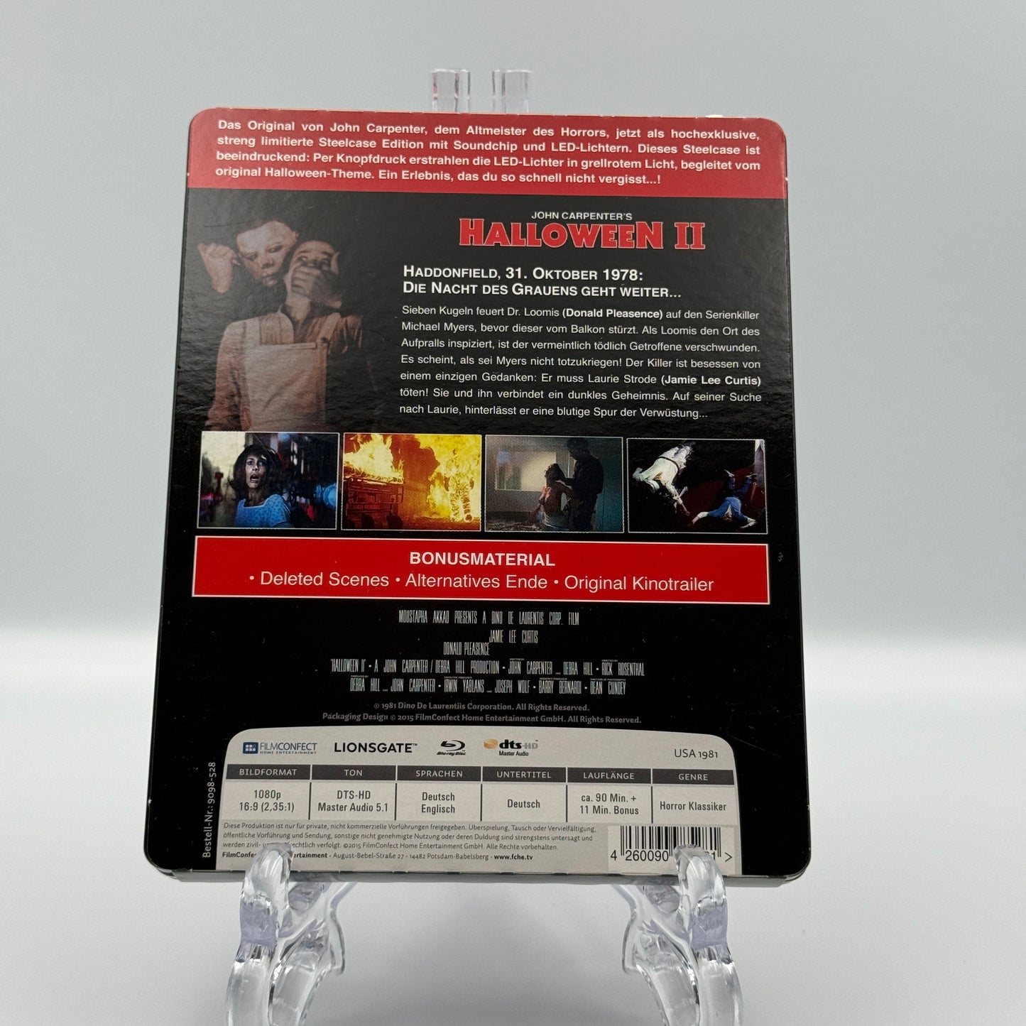 Halloween II DVD German Steelcase LED Sound