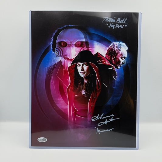 Tobin Bell & Shawnee Smith Signed 11x14 Photo JSA Jigsaw Saw Movie