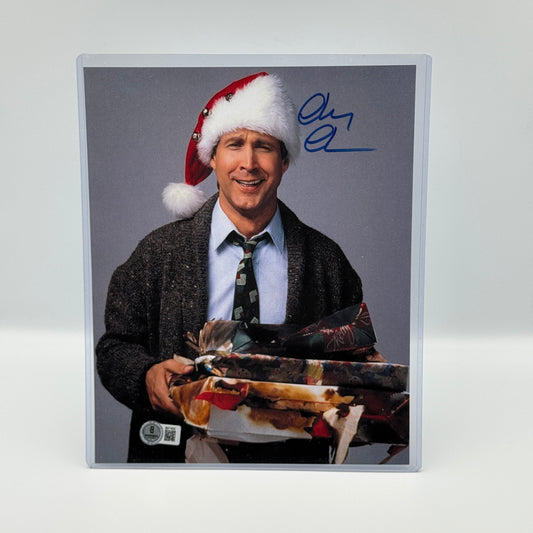 Chevy Chase Signed 8x10 Photo Christmas Vacation Beckett