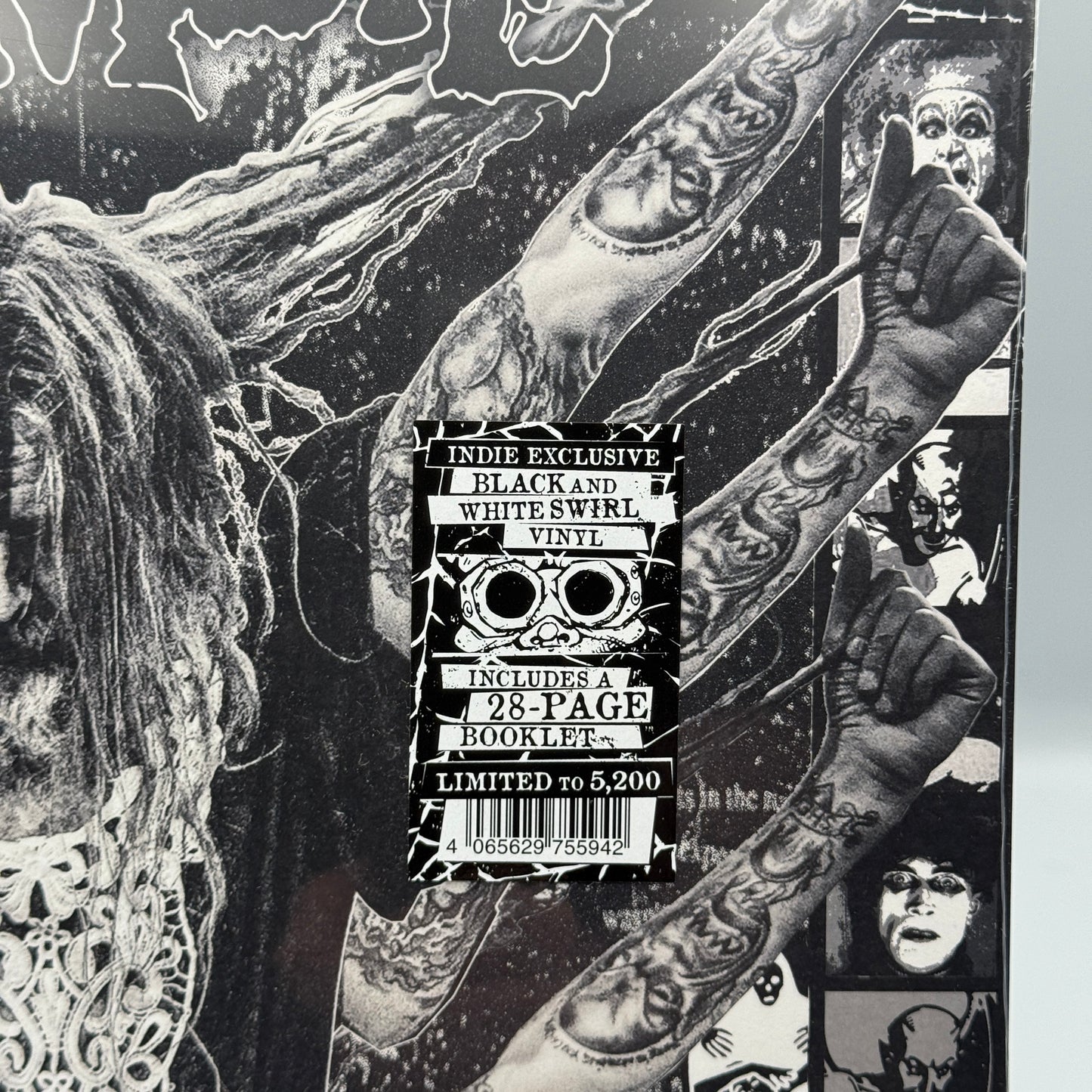 Rob Zombie - The Great Satan Indie Exclusive "Black & White Swirl" Vinyl Variant Record