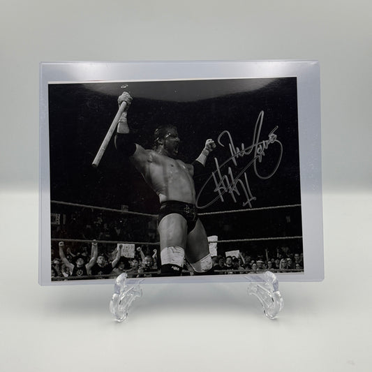 Triple H The Game Signed 8x10 Photo WWF WWE