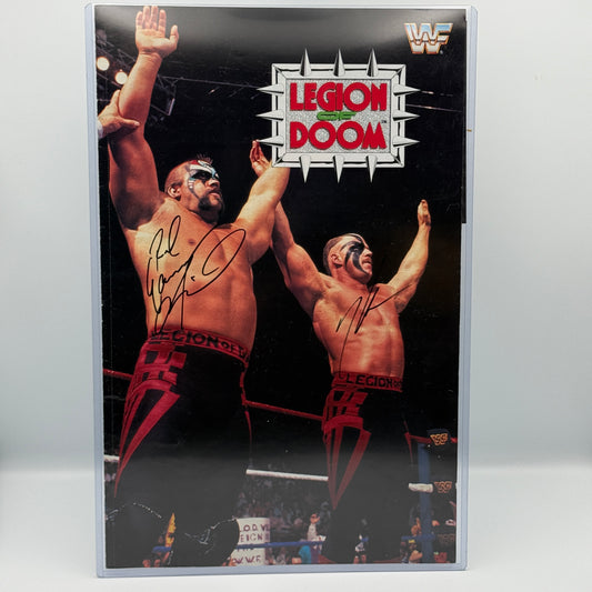 Legion Of Doom Dual Signed 11x17 Poster with COA - WWF Wrestling