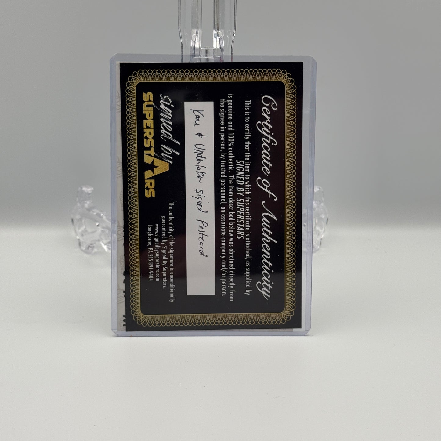 Undertaker & Kane Dual Signed Postcard - WWF Wrestling